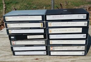 Lot of 14 Betamax Beta Tapes Used Prerecorded Sold As Blanks Sony  L-750