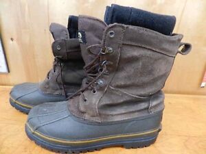 Guide Series Rubber Bottom LINER  Winter Boots mens sz 12 THINSULATE STEEL SHANK