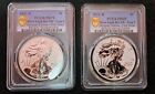 2021 W and S $1 Silver Eagle Rev Proof 2-Coin Designer Edition Set PCGS