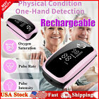 Rechargeable OLED Finger Pulse Oximeter Blood Oxygen SpO2 Monitor Heart Rate USA
