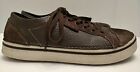Crocs Hover Sneakers Shoes Casual Brown Leather Suede Low Tops Men’s 11M