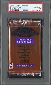 1996/97 Topps Chrome Basketball Hobby Pack PSA 10 *8781