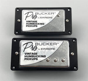 Epiphone ProBucker Humbucker Alnico 5 Chrome Pickup Set for LP&SG 5 Wire plug