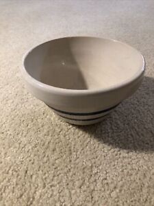 New ListingRoseville Pottery Mixing Bowl With Blue Stripes - 8’ Diameter