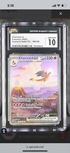 Charizard EX Secret Rare SAR/SIR 199/165 English Pokémon 151 CGC GEM MINT 10