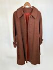 Union Made Workers Union Wool Long Trench Fits Womens Med / Check Measurements