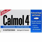 Calmol 4 Hemorrhoidal Suppositories Astringent & Protectant Gentle Formula 24ct