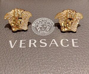 VERSACE CRYSTAL EARRINGS - Box not Available.