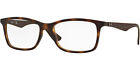 Ray-Ban Women's Matte Havana Soft Square Eyeglass Frames - RX7047 5573 56 Brazil