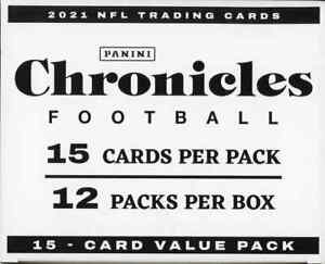 2021 Panini Chronicles Football Fat Pack Value Pack 12pk Factory Sealed Pack Box