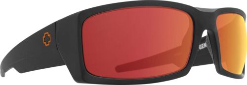 Spy Optics - Men's General Dale Jr Sunglasses, Matte Black Orange Spectra Mirror