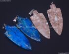 Natural Sea Sediment Jasper Gemstones Arrowhead Spear  Healing Pendant Necklace