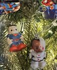2023 2ct Superman & Cyborg Christmas Tree Ornaments Justice League 2” Rubber
