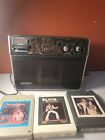 Vintage Sony 8-Track Tape Player Portable TPB-800.. Parts.. Includes 3 8 Tracks