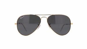Ray-Ban Aviator Metal Legend Gold/Black Polarized 58 mm Sunglasses RB3025 919648