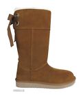 Koolaburra by UGG Andrah Tall Chestnut Suede Fur Boots Womens Size 9 -NIB-