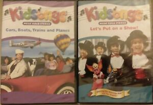 2x Kidsongs DVD LOT- Cars, Boats, Planes & Trains +Let's Put On A Show NEW fr/sh