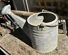 Vtg Galvanized Garden Watering Can with Rose, 888