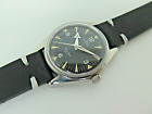 Vintage Omega Ranchero 2996-1 Military Dial Cal 285 Steel Watch  1960 Serviced