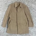 Vintage Lauren Ralph Lauren Tweed Coat Men's 42R Button Front Brown Wool