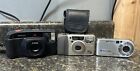Lot Of 3 Untested Cameras - Pentax IQZoom60 / IQZoom115m / Sony DSC-P200
