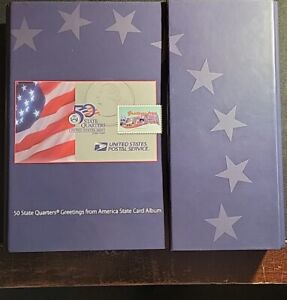 New Listing1999-2008 State Quarters & Stamps, Greetings from America Set in Portfolio Album