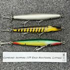 New ListingSmithwick Devil’s Horse Vintage Prop Topwaters Lot of 3 Fishing Lures 4.5