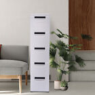 5 Tiers Storage Organizer Case Bedroom Storage Cabinet with Drawer Closet White