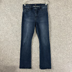 NYDJ Women's Size 10 Dark Wash Slim Bootcut Blue Stretch Denim Jeans