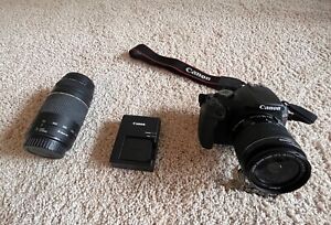 Canon EOS Rebel T7 Digital SLR Camera - Kit with 18-55 Lens and EF 75-300MM Lens