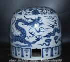 Old Yuan Dynasty Blue White Porcelain Dragon Phoenix Pattern Mongolian yurt Tent