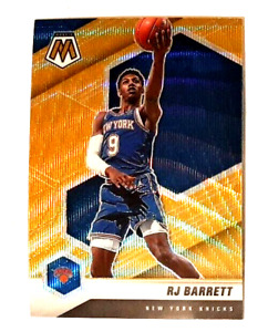 2020-21 Mosaic GOLD WAVE SP #68 RJ Barrett New York Knicks Superstar