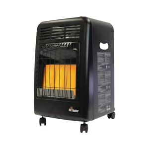 18,000 BTU Cabinet Propane Outdoor Space Heater With Hose And Regulator 450 sqft