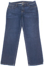 Chico's 2R Straight Leg Jeans Women's Size 12 Stretch Mid Rise 5-Pocket (36X29)