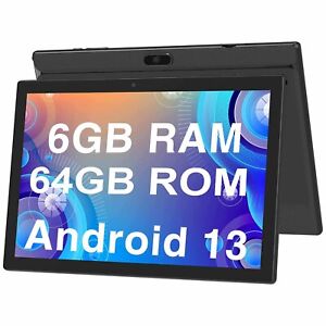 10.1 inch Android 13 Tablet PC 6GB 64GB Quad-Core Tablets HD Camera Wi-Fi Tablet