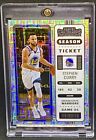 Stephen Curry RARE TICKET REFRACTOR INVESTMENT CARD SSP PANINI  WARRIORS MINT