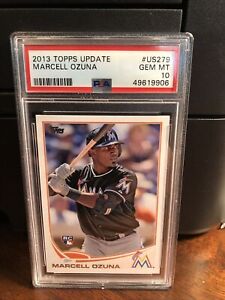 2013 Topps Update Marcell Ozuna Rookie Baseball Card #US279 PSA 10 Gem Mint