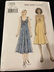 Vogue Pattern V9312 Ms Easy Dress w/Tie Front at Waist Detail~2 Length All Sizes