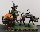 Jim Shore Wicked Ride Witch Black Cat Pumpkin Figurine Halloween Heartwood Creek