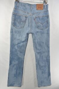Levi's 517 Bootcut Boot Cut Jeans Mens Size 32x34 Blue Meas. 30x33.5