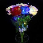 LED Artificial Rose Light up Silk Rose Gift for Girlfriend Mom Wife  x 5