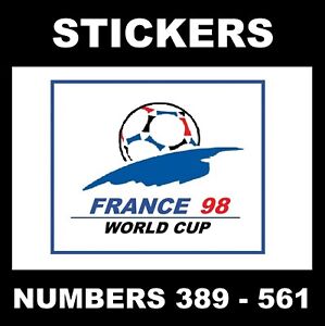 Panini 1998 World Cup football stickers #389 - 561