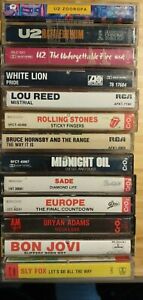 Cassette Tapes You Choose: Rock,Pop,& Everything Inbetween 70's, 80's, 90's