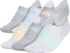adidas Women's Superlite Super No Show Socks (6-pair), Grey/Clear Mint + 1 white