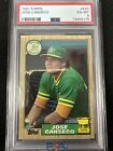 1987 Topps #620 Jose Canseco Rookie Oakland Athletics PSA 6 EX-MT
