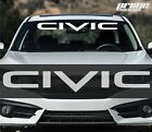 CIVIC For Honda Car Windshield Window Vinyl Decal Banner Sticker 5