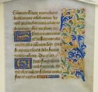 New ListingOriginal Double Sided Vellum Manuscript Sheets Illuminated Parchment 16th LATIN