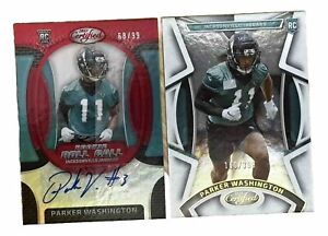 New Listing2023 Certified Rookie Roll Call Parker Washington Mirror Red Auto /99 + /399 RC