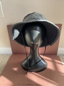 SOLAR ECLIPSE  Gray Boonie/Sun Hat with Brim and Strap Hat