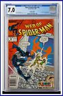 Web Of Spider-Man #36 CGC Graded 7.0 Marvel March 1988 Newsstand Comic Book.